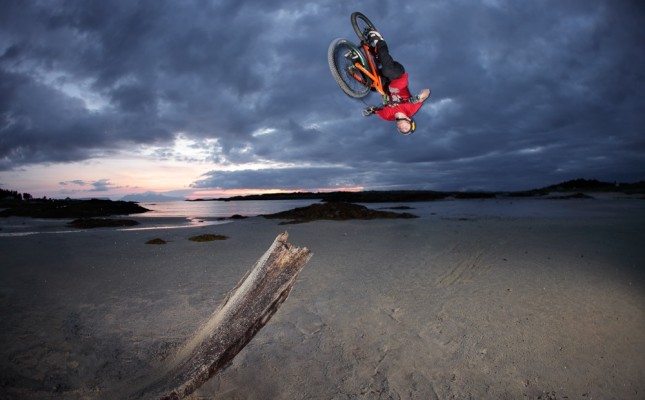 Danny MacAskill Backflip Drop Beach
